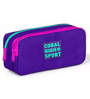 Coral High Sport İki Gözlü Mor Kalem Çantası