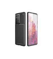 Çınarcık Dev Samsung Galaxy S21 Ultra Kılıf Focus Karbon Silikon - Siyah