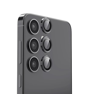 Uray store Samsung Galaxy S24 FE Raze Metal Kamera Lens - Siyah