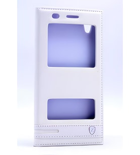 Huawei Honor Y6 II Kılıf Elite Kapaklı Kılıf (Beyaz)