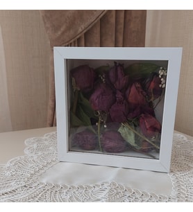 20x20x5 cm Anı Çerçevesi! Yeni Moda Çiçek Anı Çerçevesi!