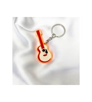 Mini Enstrüman Gitar Anahtarlık (Çok Renkli)