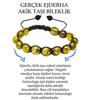 Sertifikalı Ejderha Damarlı Yeşil Akik Taşı Bileklik (Çok Renkli)