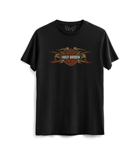 Motorcycle Rider Resim Baskılı Çocuk Siyah Tshirt