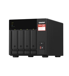 QNAP TS-473A 4 Diskli NAS Server AMD Ryzen V1500B 24GB DDR4 2x2.5GbE Disksiz