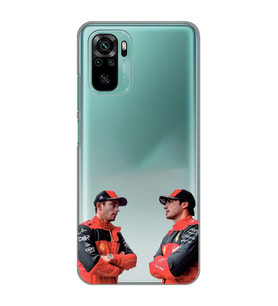 Redmi Note 10/Note 10S Uyumlu Carlos Sainz ve Charles Leclerc Formula 1 Desenli Şeffaf Kılıfı