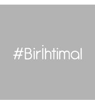 Bir İhtimal Araba Sticker siyah 16x4 CM (Beyaz)