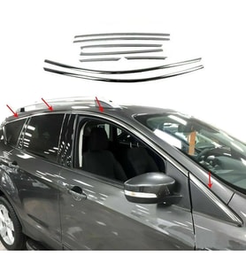 Ford Kuga 2013-2019 Krom Cam Üst Çıtası