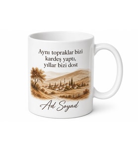 Hemşehriye Doğum Günü Hediyesi Kupa Bardak Özel Tasarım Baskılı Hediye