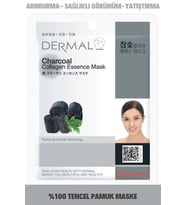 DERMAL  Arındırıcı ve Pürüzsüzleştirici Kömür Özlü Kolajen Maske 23gr