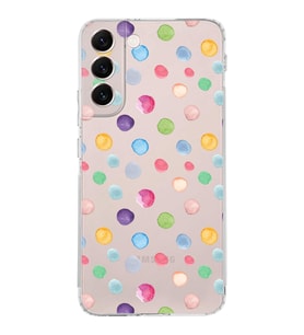 PrintiFy Samsung Galaxy S22 Plus ile Uyumlu Water Color 6  Kamera Korumalı Şeffaf  Kılıf