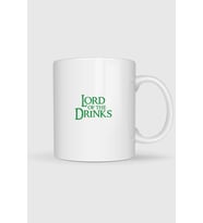 Lord Of The Drinks Tasarımlı Kupa Bardak