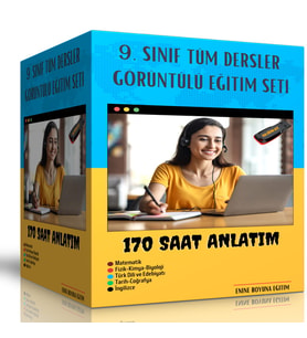 Lise 9.Sınıf Tüm Dersler Görüntülü Eğitim Seti