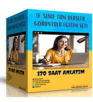 Lise 9.Sınıf Tüm Dersler Görüntülü Eğitim Seti