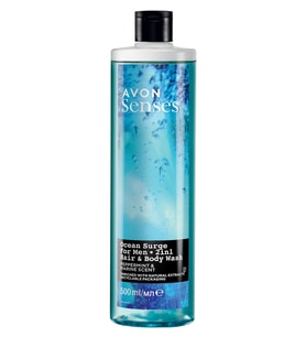 Avon Senses Ocean Surge Nane ve Deniz Kokulu Saç ve Vücut için Erkek Duş Jeli 500 Ml.