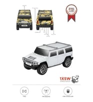 Torima D-48 Beyaz Araba Tasarım USB/TWS/FM Bluetooth Hoparlör Speaker