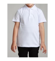 Kız Çocuk Polo Yaka Kısa Kol Okul T-shirt