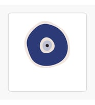 Nazar Boncuğu Yapıştırma Etiket Sticker Duvar 18cm Md3