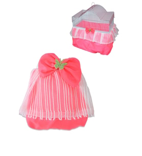 Lüks Kuş Kafesi Tülü Pembe S Beden