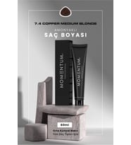 Momentum Kozmetik Saç Boyası Copper Medium Blonde 7.4 60 ml