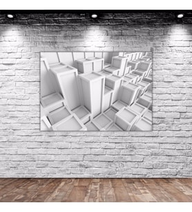 BK Home Üç Boyutlu Küp Tasarımlı Kanvas Tablo 70x100cm-1