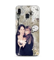 Samsung Galaxy A20/A30 Uyumlu Lana Del Rey ve Taylor Swift Desenli Şeffaf Telefon Kılıfı