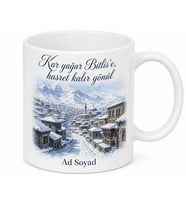 Bitlis Kış Hatırası İsimli Kupa Bardak - Kişiye Özel Hediye