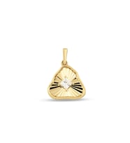 Debora Jewelry 14 Ayar Altın Taşlı Üçgen Model Kolye Ucu