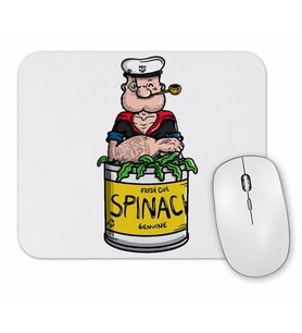 Popeye Spinach  Temel Reis Mouse Pad