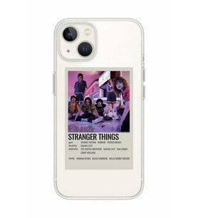 Iphone 14 Plus Uyumlu Stranger Things Minimalist Poster Desenli Şeffaf Telefon Kılıfı