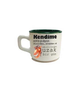 Kendime Pozitif Bir Gün Diliyorum Baskılı Yeşil Venüs Kupa