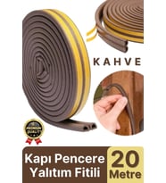 Güçlü Kendinden Yapışkanlı Kapı Pencere Soğuk Hava Geçirmez Yalıtım İzolasyon Kahve Fitil 20 Metre