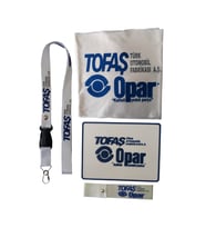 Tofaş Opar Beyaz Torpido Örtüsü & Torpido Üstü Kaydırmaz Ped / Beyaz Tampon Dili / Oto Ayna Askısı