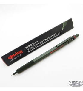 Rotring 600 Yeşil Mekanik Kurşun Kalem 0.5 mm  İsme Özel Kalem (Siyah-Gri)