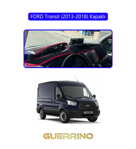 FORD Transit (2013-2018) KapaklıTORPİDO KORUMA HALISI MAVİ KENAR
