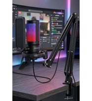 Midex V6 RGB Set USB Oyuncu ve Yayıncı Mikrofonu Condenser Stüdyo (Kayıt Gaming Tiktok Twitch Canlı yayın Discord Youtube)