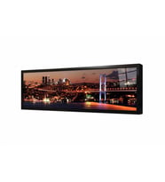 Tablosan Gece İstanbul Boğaz Köprüsü Çerçeveli Cam Tablo