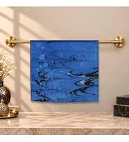 e38 EL İŞÇİLİĞİ KADIN RENKLİ EBRU EŞARP 94*94 cm - 6727