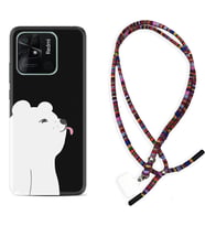 Xiaomi Poco X3 Pro M4 Pro X4 Pro C40 10C Kılıf Boyun Asklı Rasta Silikon Panda Sevimli 1738