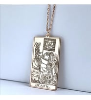 Kişiye Özel Tarot (Death) Rose Renk Ölüm Kolye