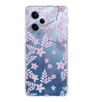 PrintiFy Xiaomi Redmi Note 12 Pro 5G Uyumlu Kamera Korumalı Floral Pudra Tasarımlı Kılıf
