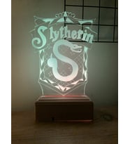 Slytherin Harry Potter 16 Renk Gece Lambası