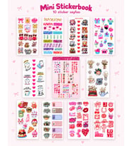 Mini StickerBook 150+ Tasarım Sticker - 10 Sayfa
