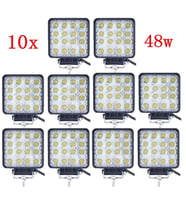 10 Adet 16 Ledli Off Road Sis Farı Lambası 12 Volt - 24 Volt