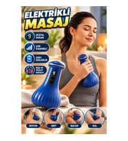 Şarj Edilebilir Elektrikli Baş ve Vücut Masaj Aleti – Dijital Ekranlı Çok Kademeli