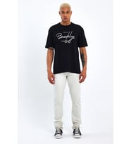 Süperlife Erkek Bisiklet Yaka Standart &Regular Fit Tişort SPR22TS110 (Siyah)