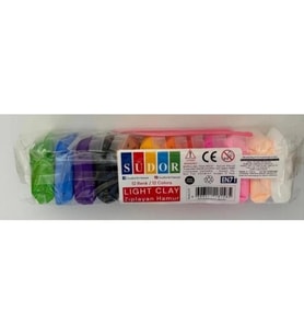 SÜDOR LC01 ZIPLAYAN OYUN HAMURU SETİ 12 RENK TEK PAKET
