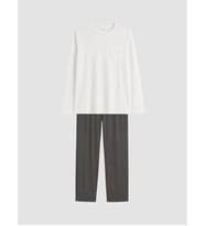 LCW ECO Ekru Regular Fit Erkek Pijama Takımı