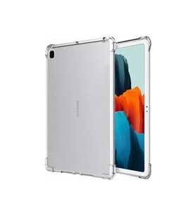 Pilelistore   Samsung Galaxy P610 Tab S6 Lite 10.4 Kılıf Anti Shock Tablet Silikon - Şeffaf