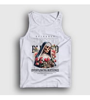 Presmono Unisex Beyaz Blessed By God Skull Nun Atlet 446187tt